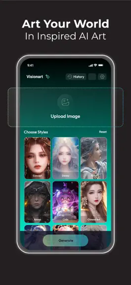 Game screenshot Visionart: AI Art Generator apk