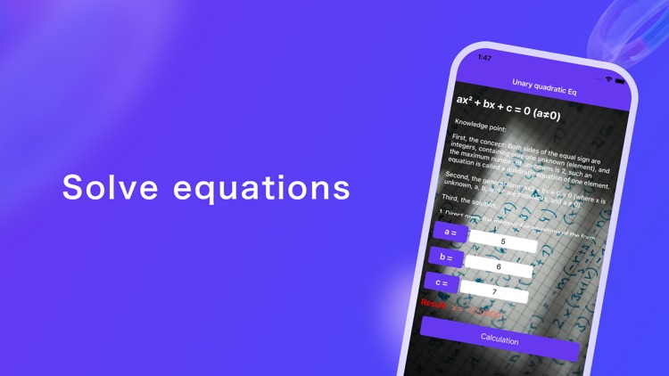 SolveItNow-Equation Calc