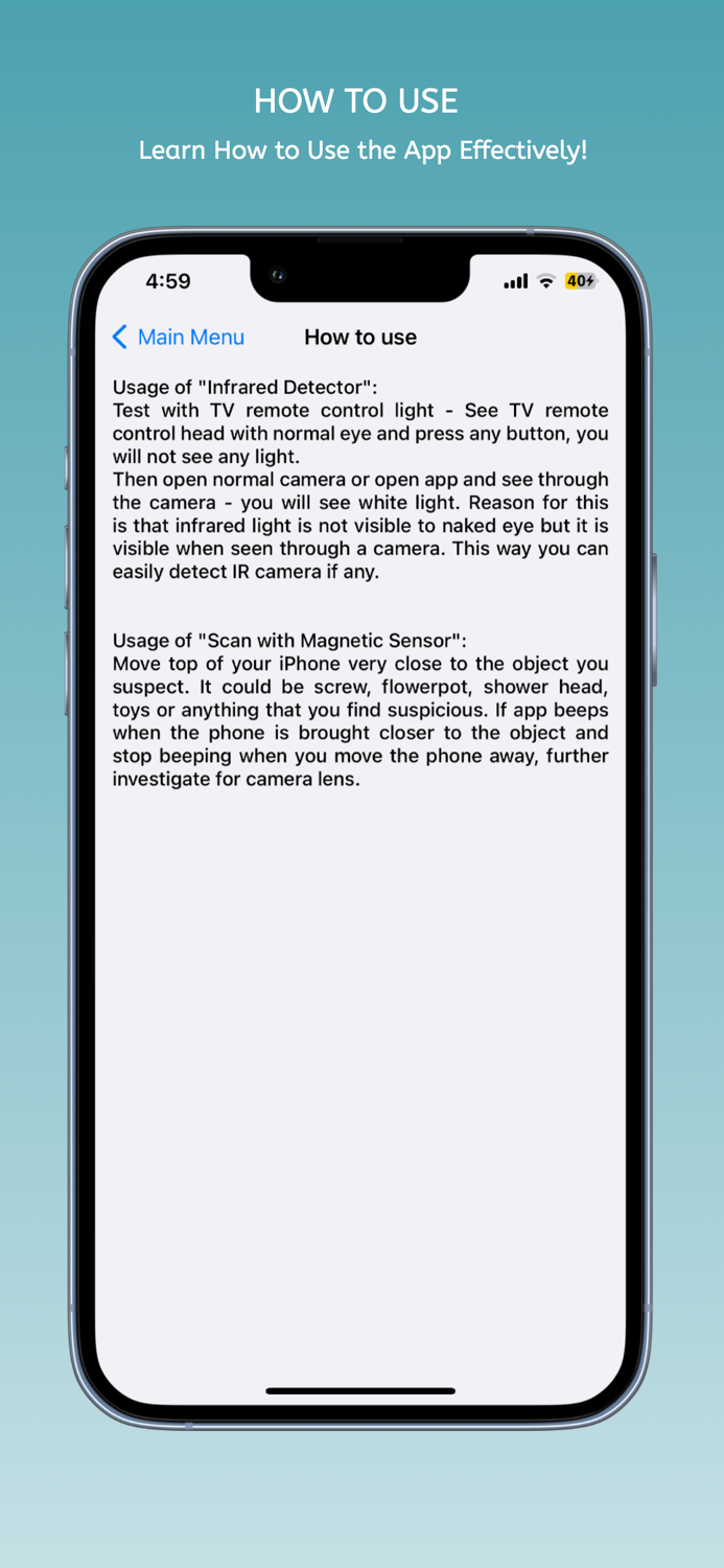 Electronic Device Detector