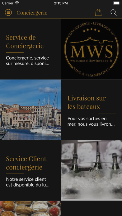 Massilia Wine Shop Screenshot