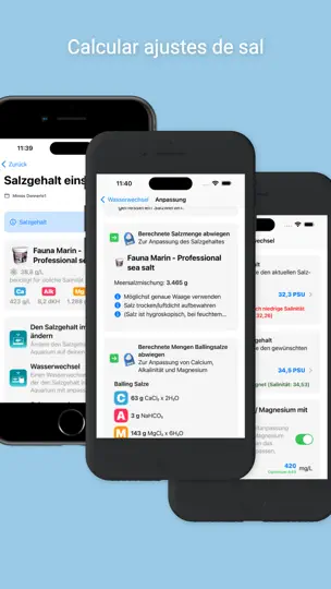 Captura de pantalla de AquaCalculator en iPhone 4
