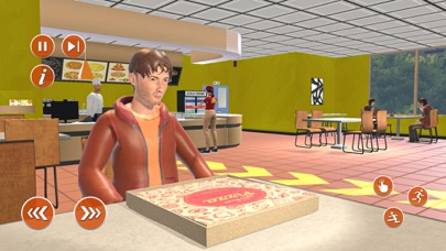 Pizza Food Delivery Bike Guy Screenshot