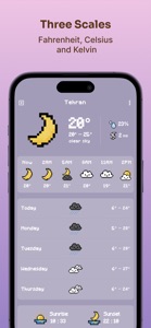 Pixel 8-bit Weather screenshot #2 for iPhone