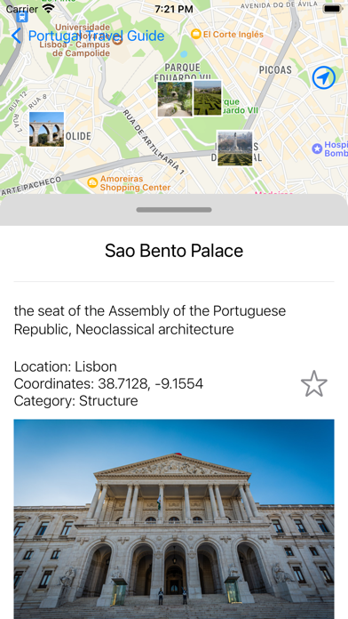 Portugal Tourist Attractions Screenshot