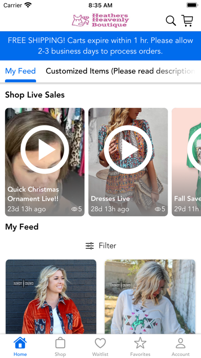 Heather's Heavenly Boutique Screenshot