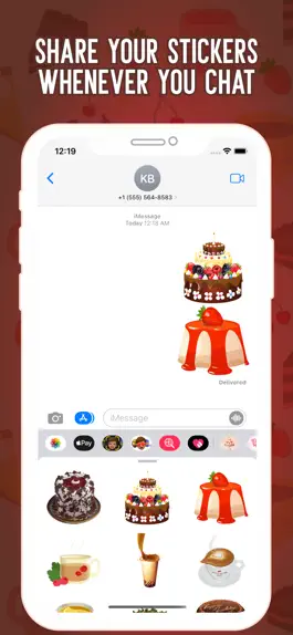 Game screenshot Birthday Cake & Tea Stickers hack