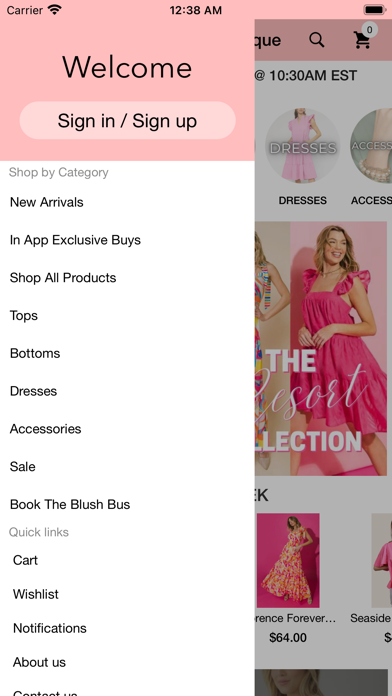 Alpha Blush Boutique Screenshot