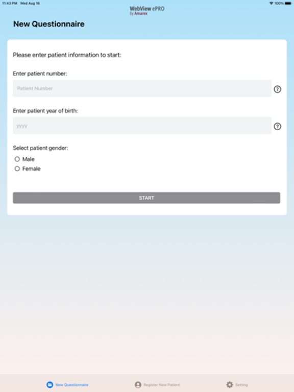 WV ePRO iPad screenshot 3 - Medical app