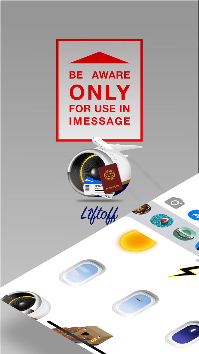 Liftoff Air Travel Sticker