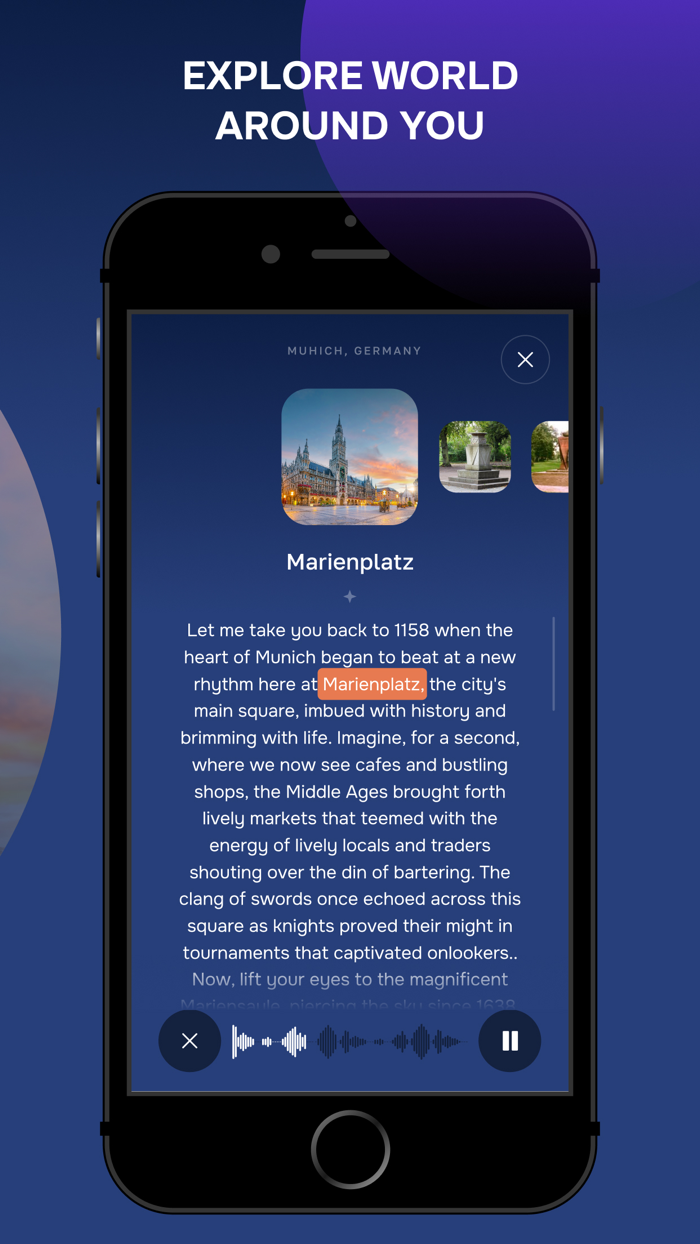 AI Audio Guide AR - Tourly