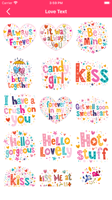 Screenshot #3 pour Keyboard Love Emoji - Stickers
