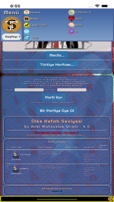 Türkiye Simülasyonu Screenshot