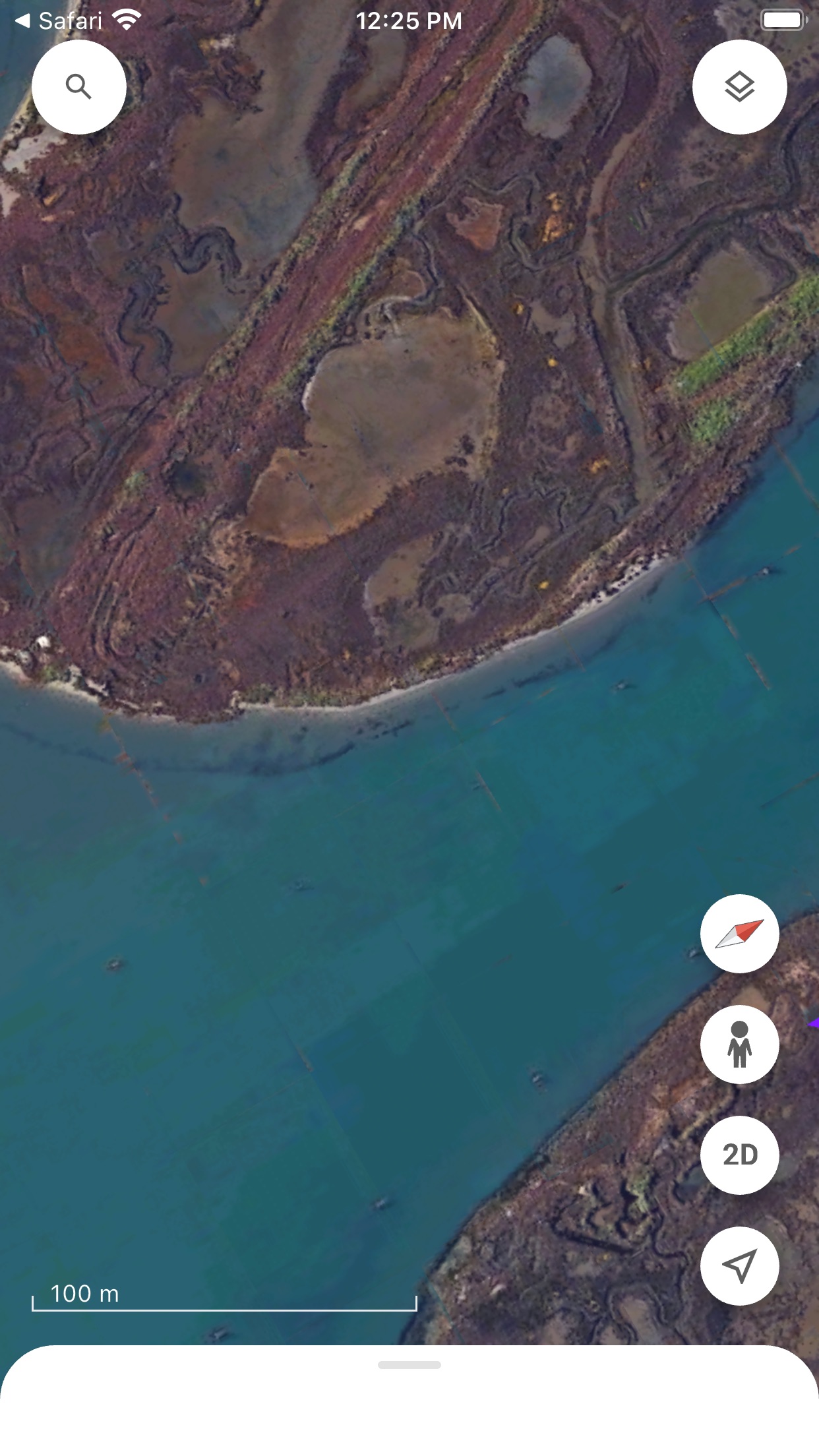 Screenshot do app Google Earth