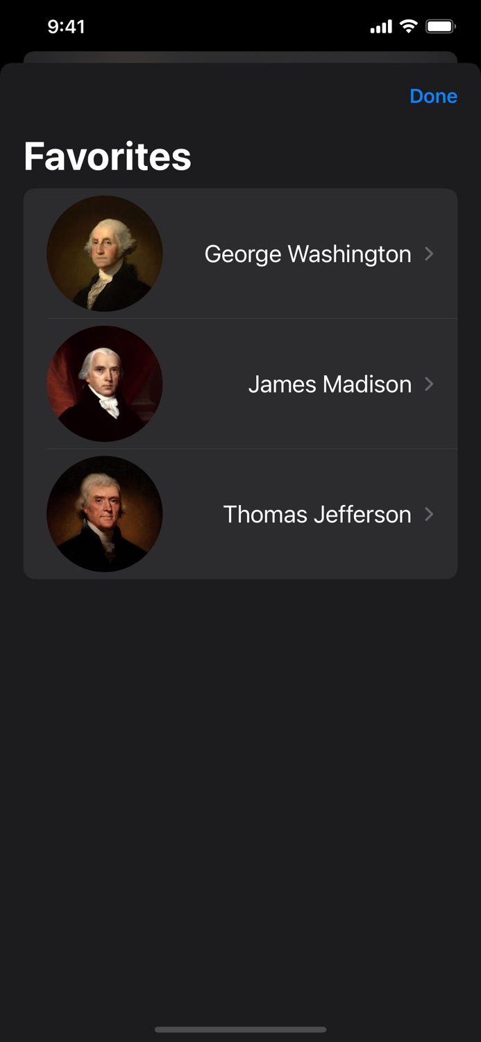 Presidents of United States