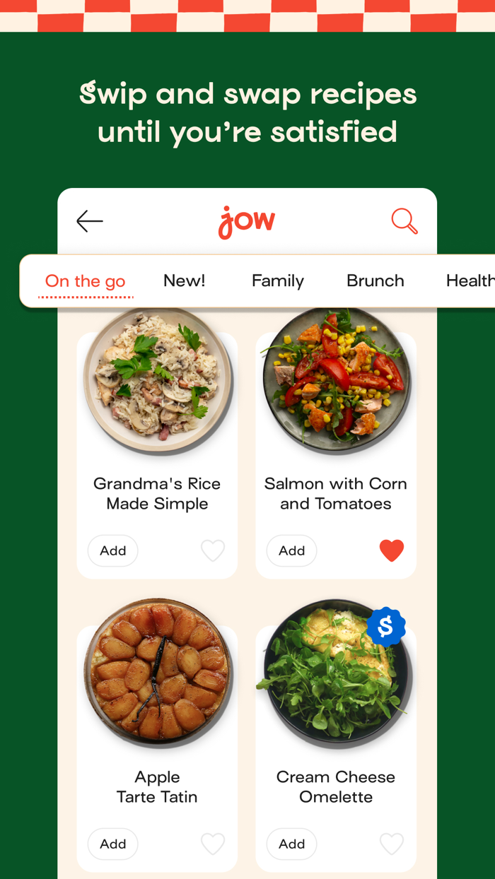 Jow - easy recipes and groceries