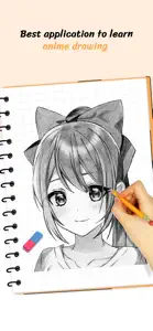 Learn How to Draw Anime Sketch screenshot #7 for iPhone