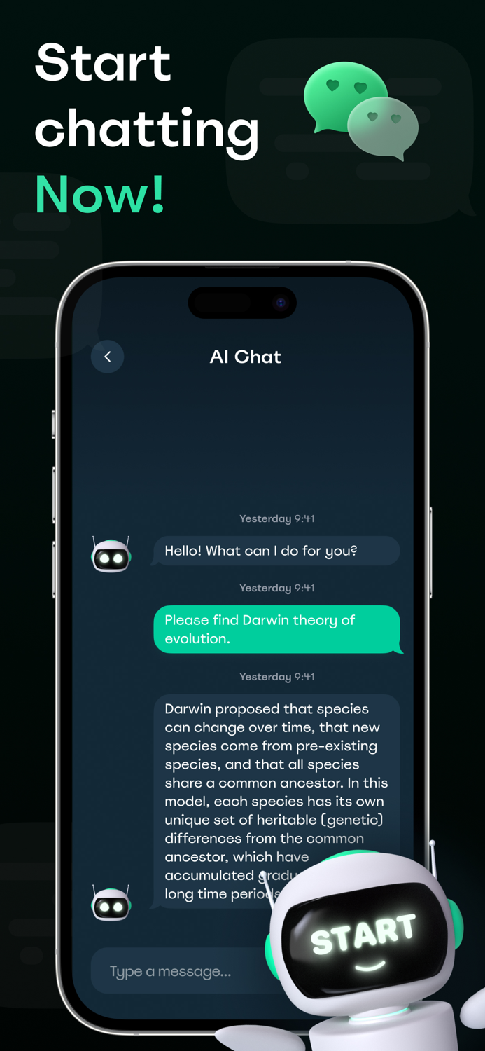 AI Chat Writing Assistant App