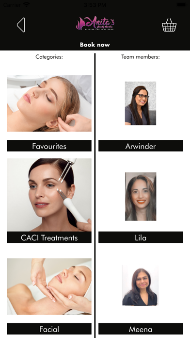 Anita's Beauty Centre Screenshot