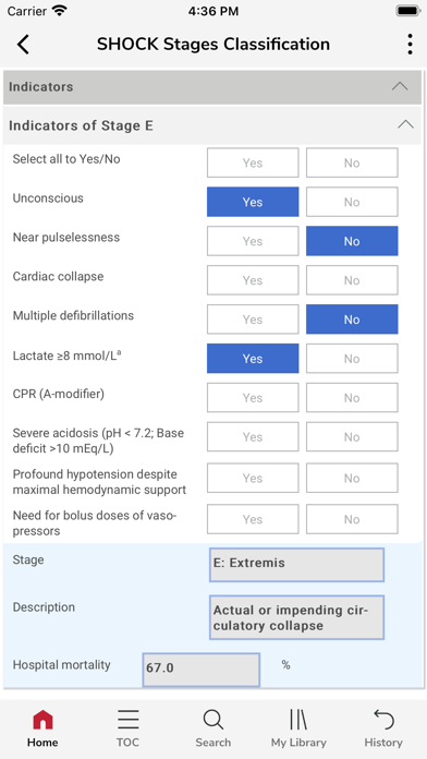 SCAI Point-of-Care App Screenshot