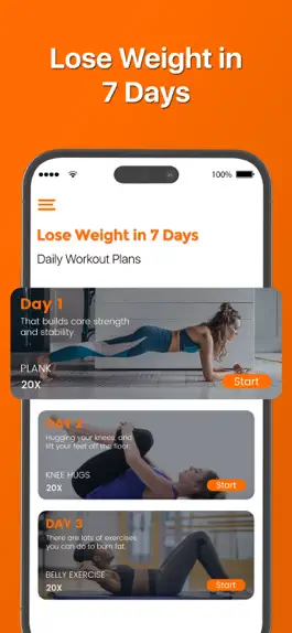 Game screenshot Lose Weight In 7 Days Workout mod apk