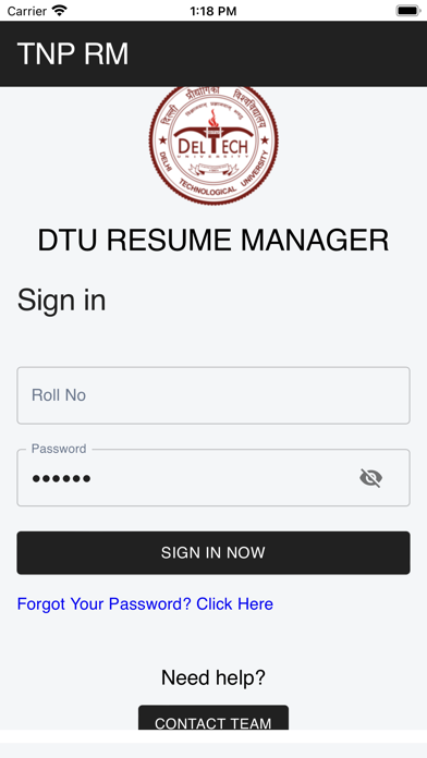 DTU RM Screenshot