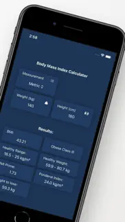 bmi calculator fast & accurate iphone screenshot 2