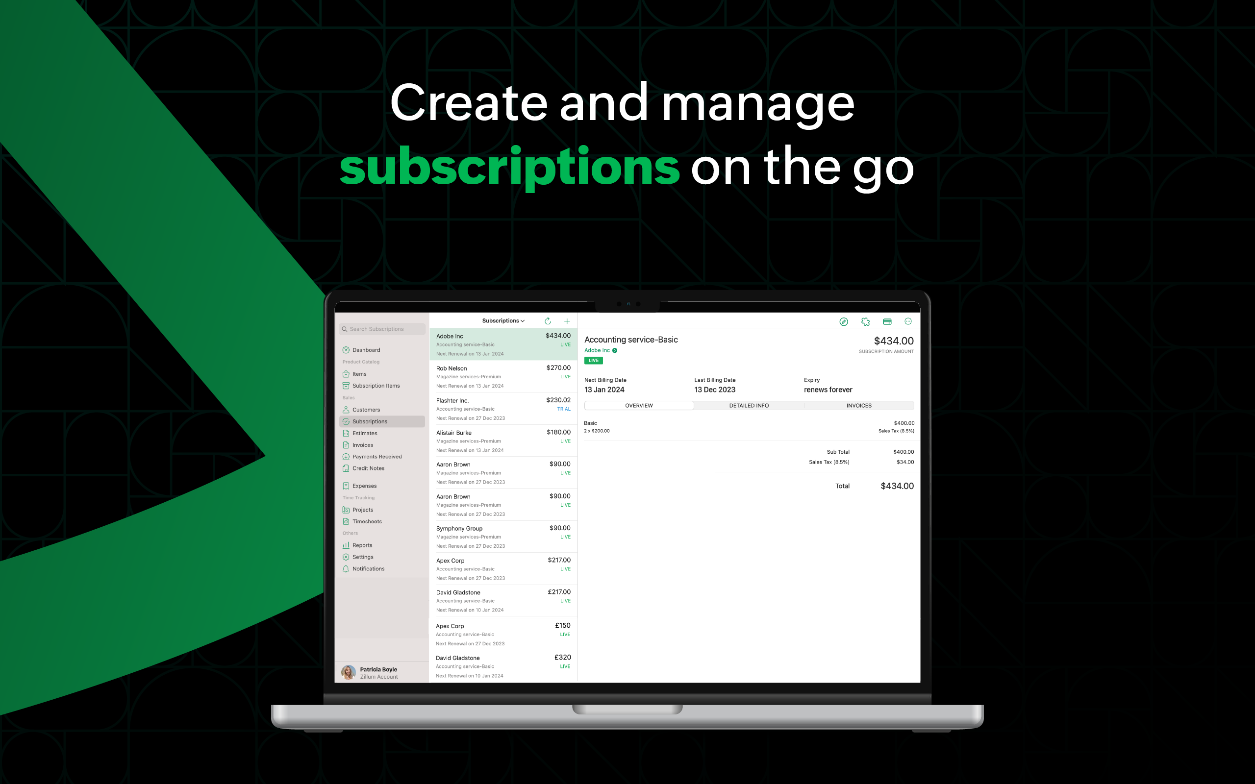 Zoho Billing Management App screenshot 18