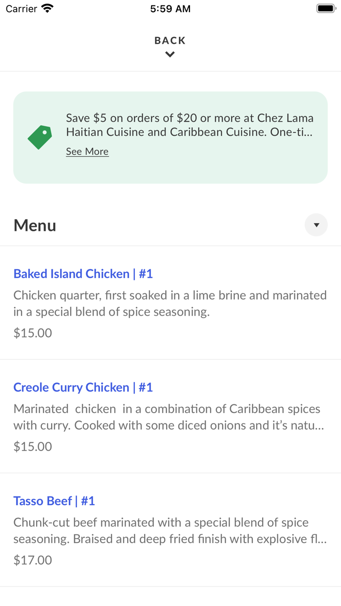 Chez Lama Haitian Cuisine