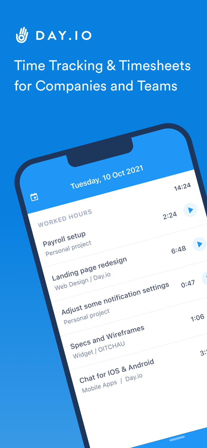 Day - Time Tracker and Timesheet