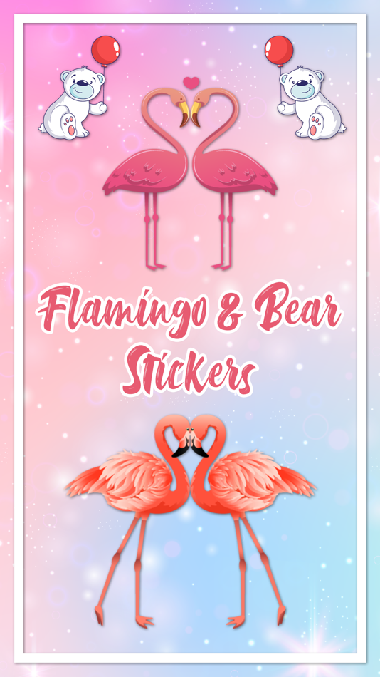 Flamingo & Bear Stickers - 1.2 - (iOS)