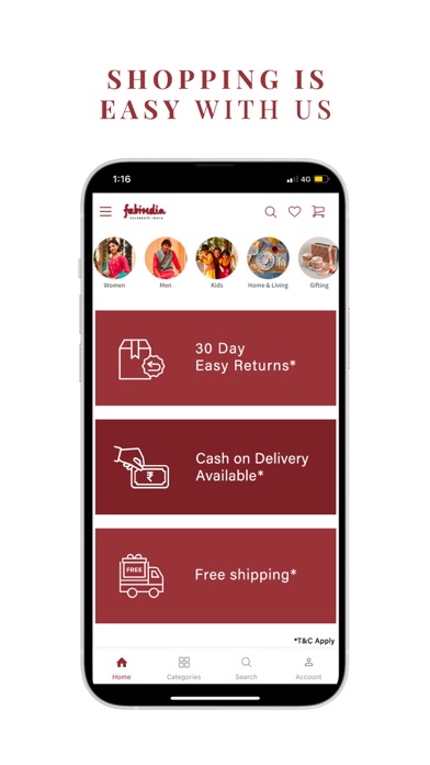 Fabindia Online Shopping Screenshot