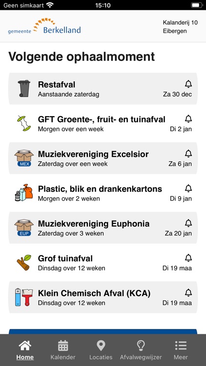Inzamelkalender Berkelland