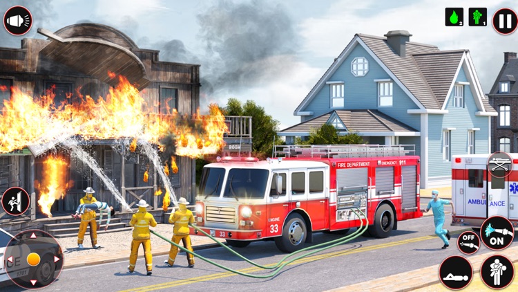 Firefighter Truck Games 3D screenshot-4