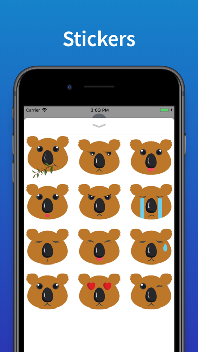 Screenshot #1 pour Koala Emoji & Bear Stickers