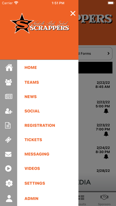 Nashville Scrappers Athletics Screenshot
