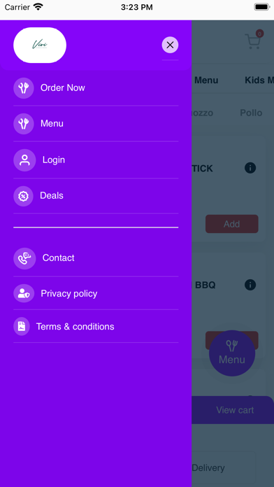 ViVi Restaurant Airdrie Screenshot