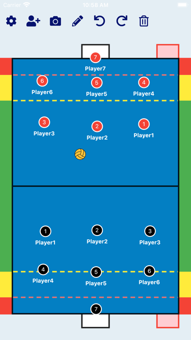 Water Polo Tactic Board Screenshot