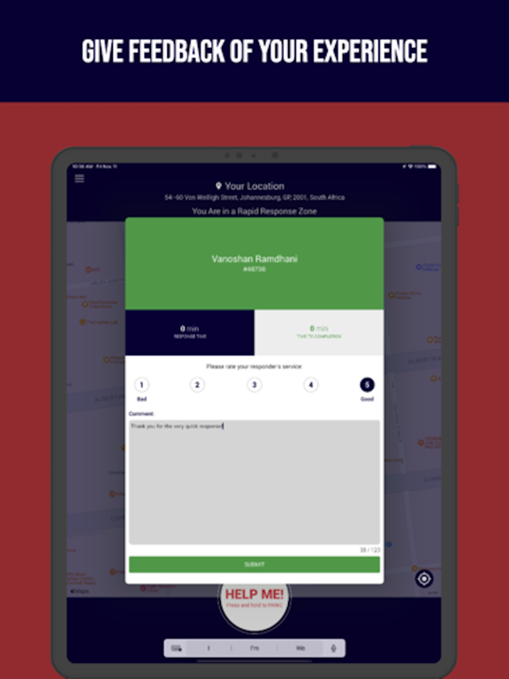 Evac24 Secure iPad screenshot