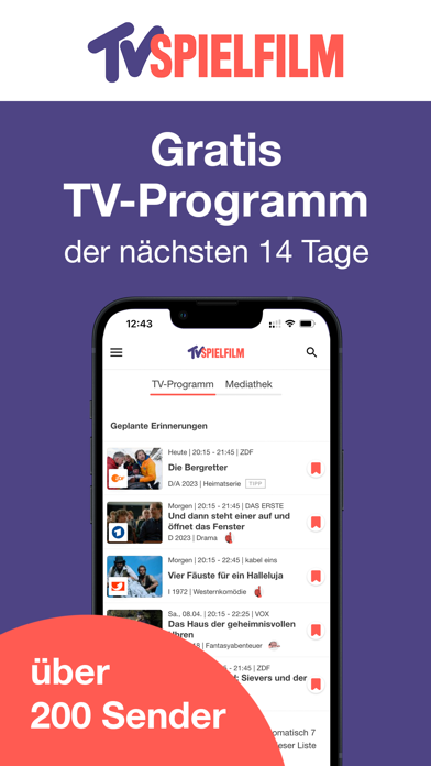 Télécharger TV SPIELFILM - TV Programm pour iPhone / iPad sur l'App Store  (Divertissement)