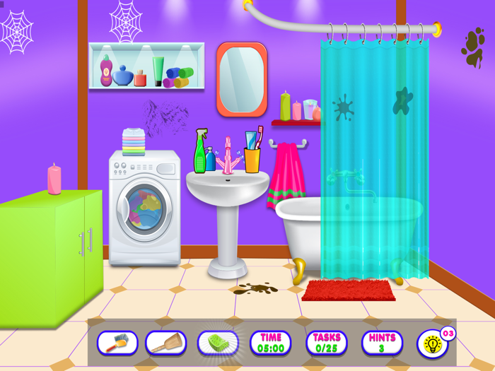 Doll House Cleanup Design Game