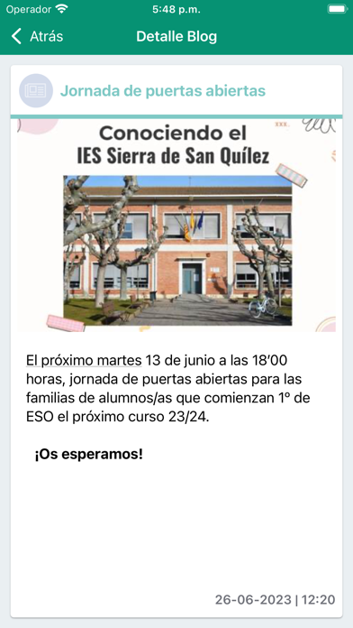 IES Sierra de San Quílez Screenshot