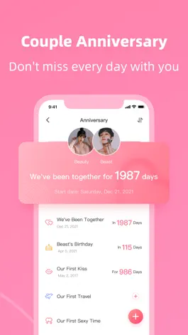Game screenshot Sweet Us- track anniversary hack