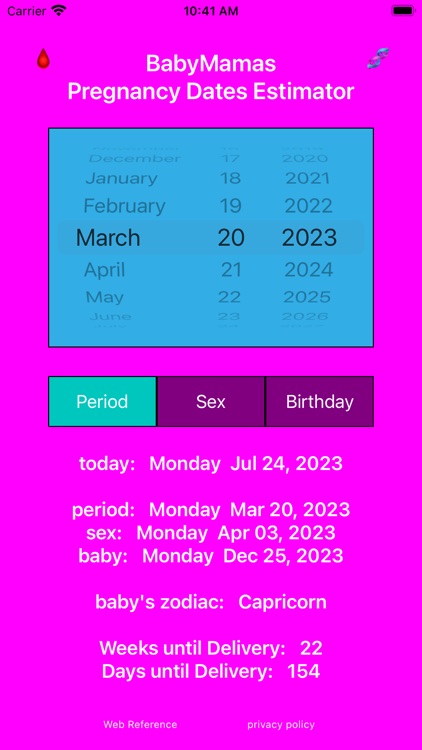 BabyMamas Pregnancy Dates screenshot-3