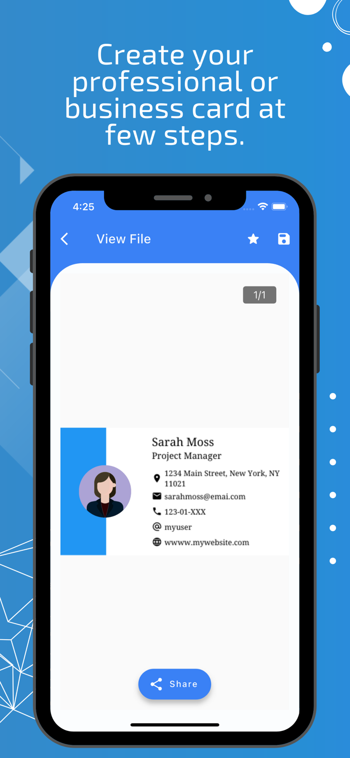 Resume and Business Card