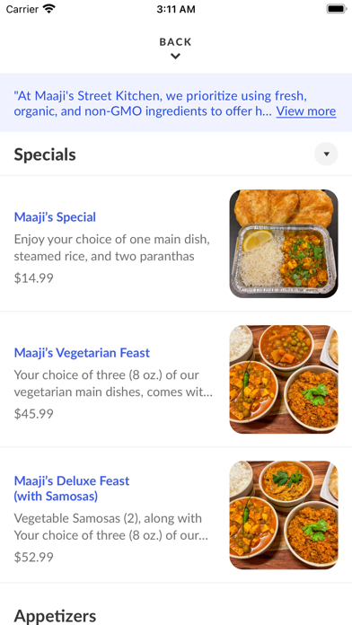 Maaji's Street Kitchen Screenshot