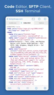 textastic code editor iphone screenshot 1