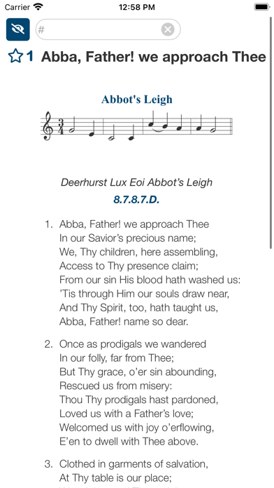Favorite Hymns/Hymnals Premium Screenshot