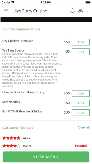 Lilys Curry Cuisine Screenshot