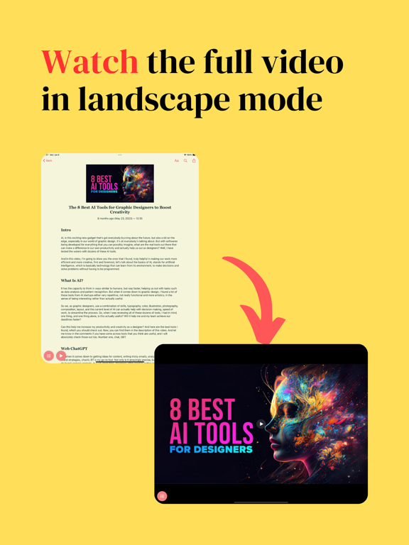 Scribe Video Transcripts iPad screenshot 6 - Productivity app