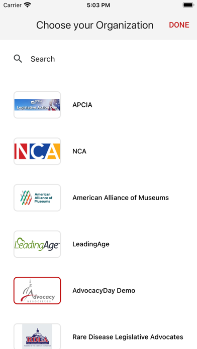 Advocacy Associates Training Screenshot